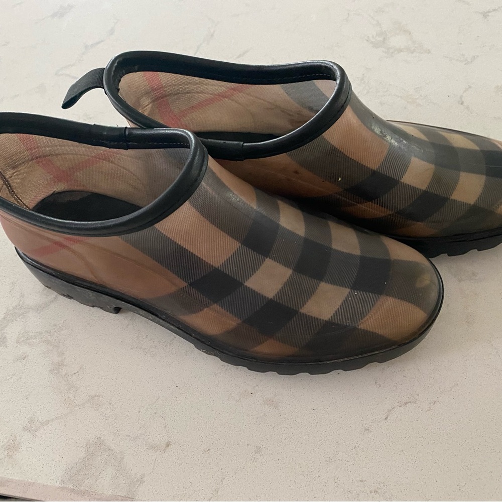 Burberry Plaid Boots